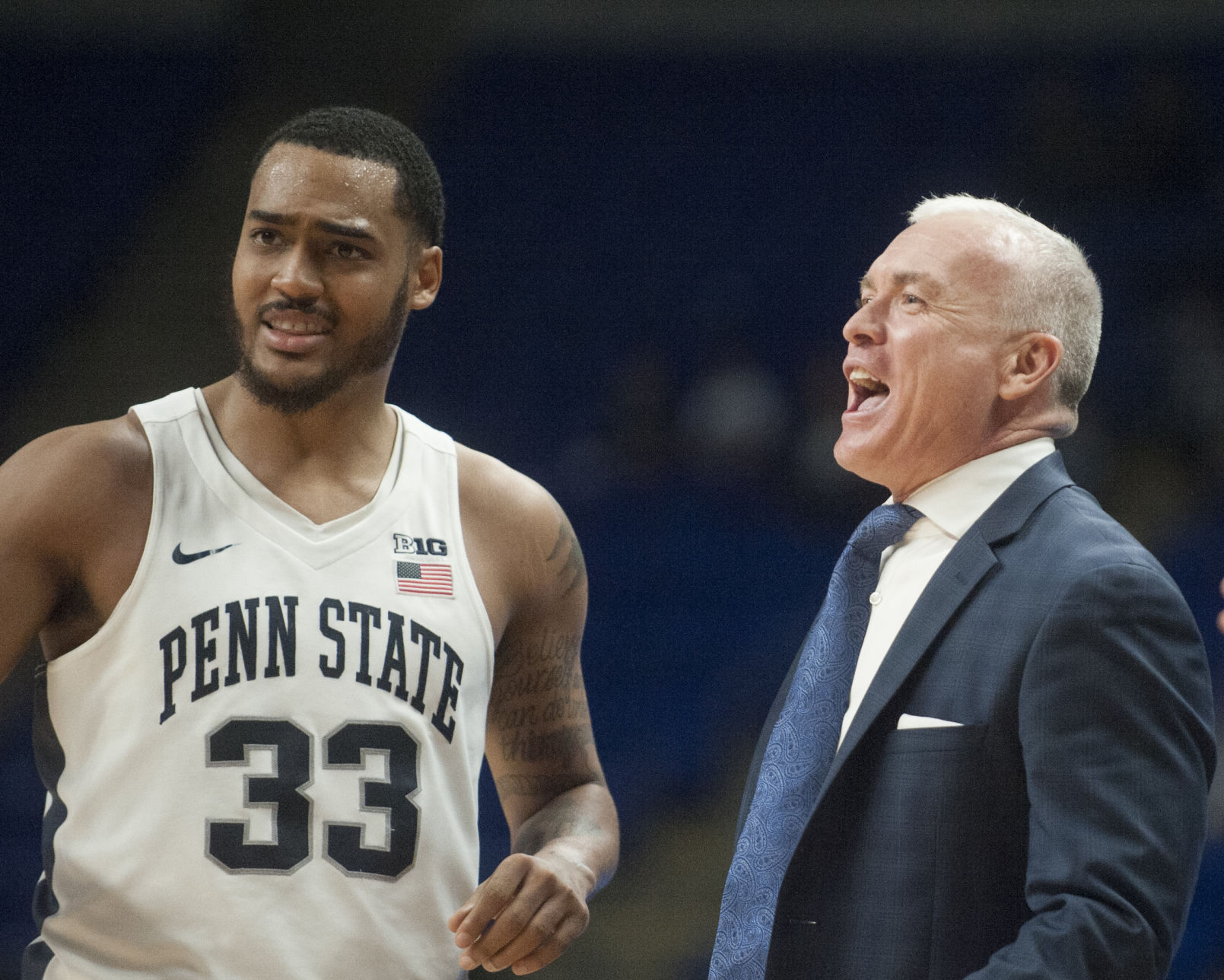 MBB vs Nebraska, Pat Chambers and Shep Garner (33)
